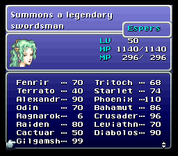 The four new espers in the list